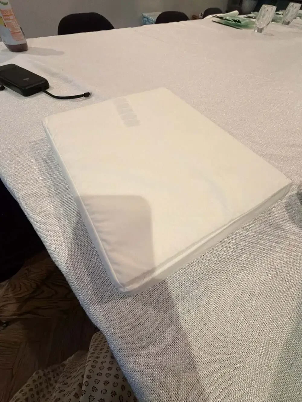 Ralph Lauren Home Palmer Percale Organic Cotton King Flat Sheet Sand Dune white